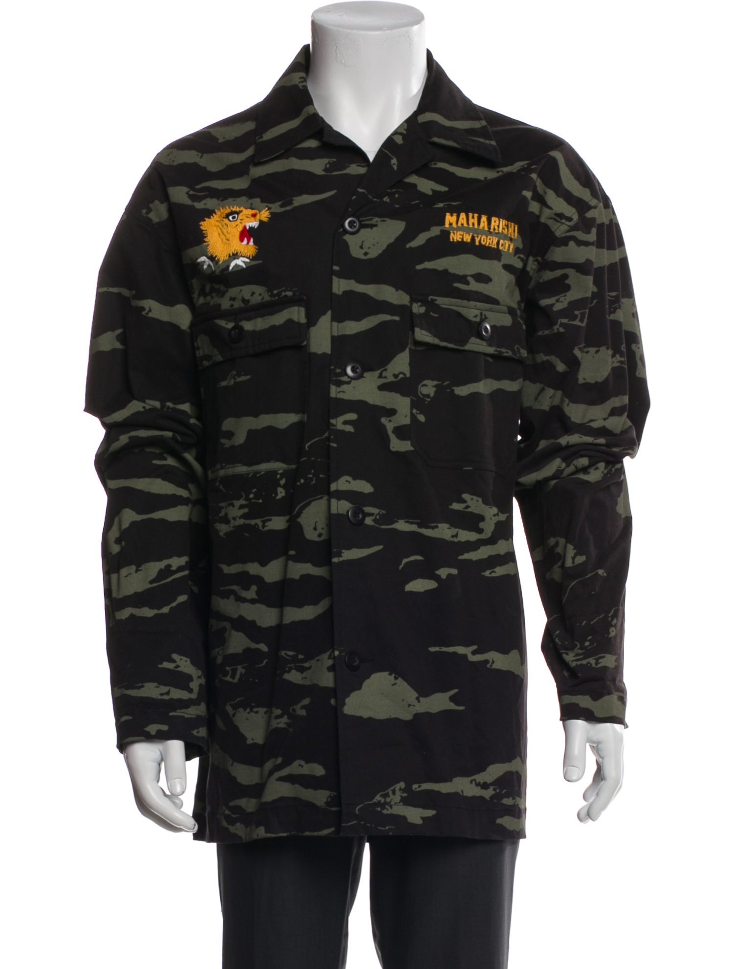 Maharishi Camouflage Print Utility Jacket