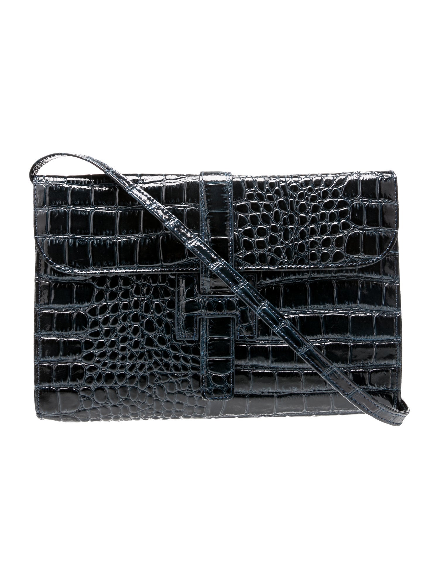 Muska Embossed Leather Crossbody Bag