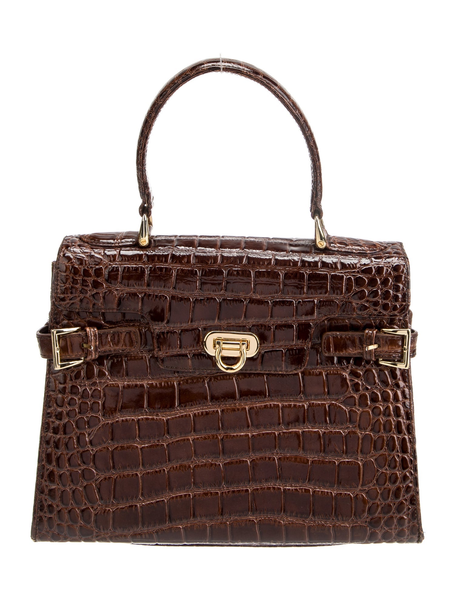 Cesare Paciotti Smooth Leather Handle Bag - Black Handle