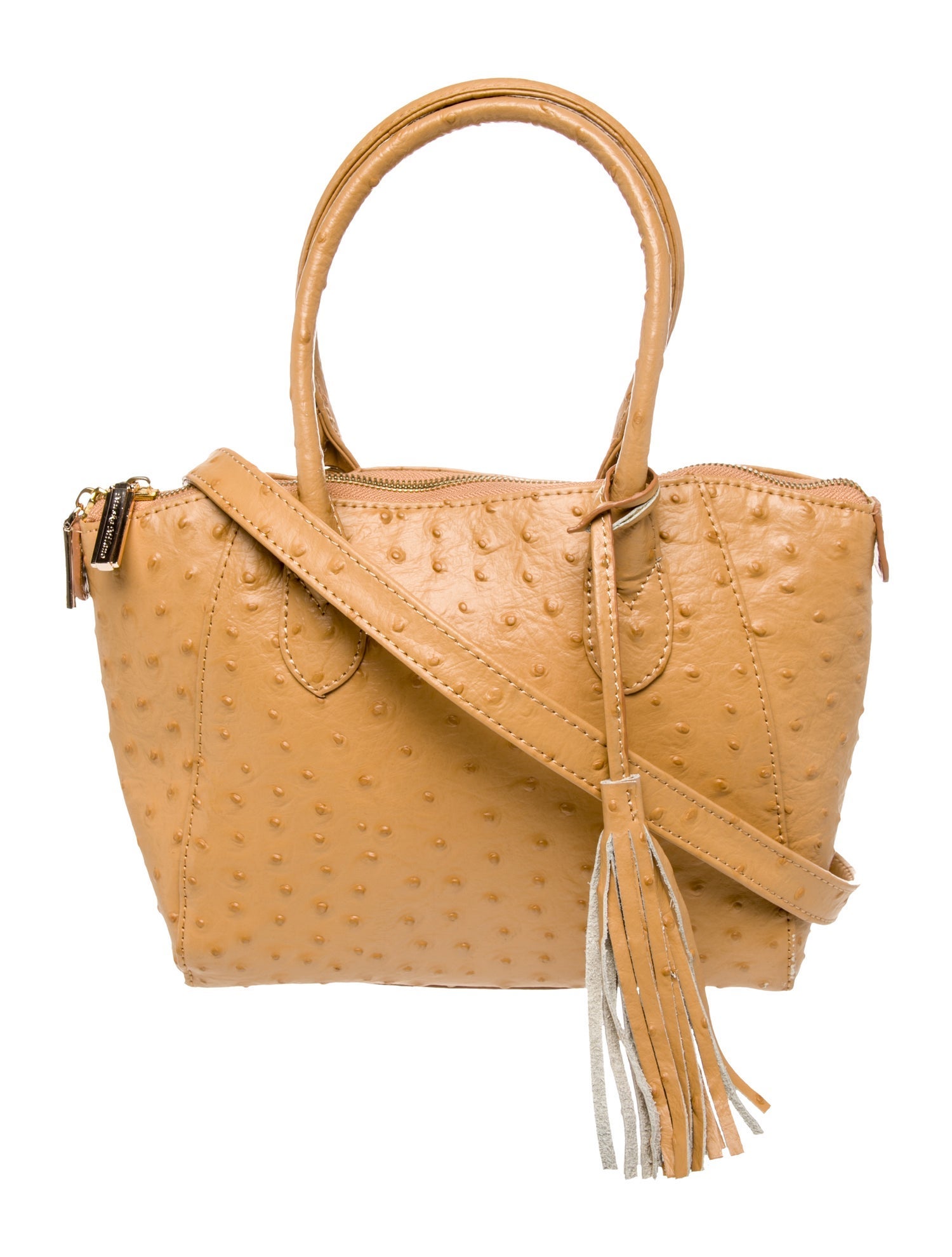 Muska Ostrich Bucket Bag