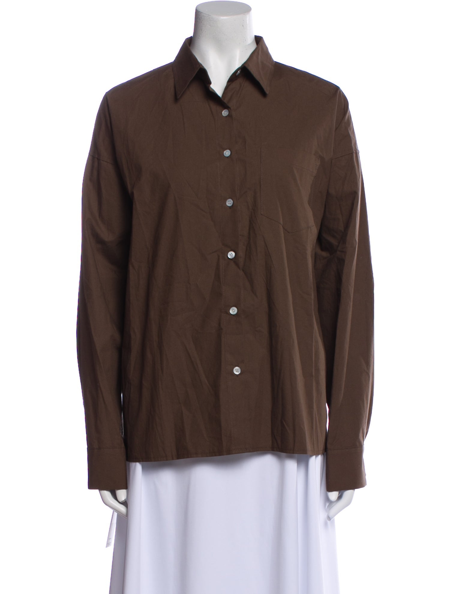 Marcéla London Long Sleeve Button-Up Top