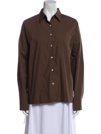 Marcéla London Long Sleeve Button-Up Top