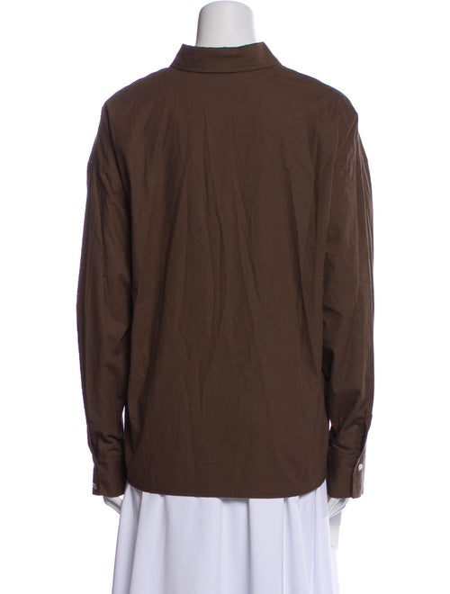 Marcéla London Long Sleeve Button-Up Top