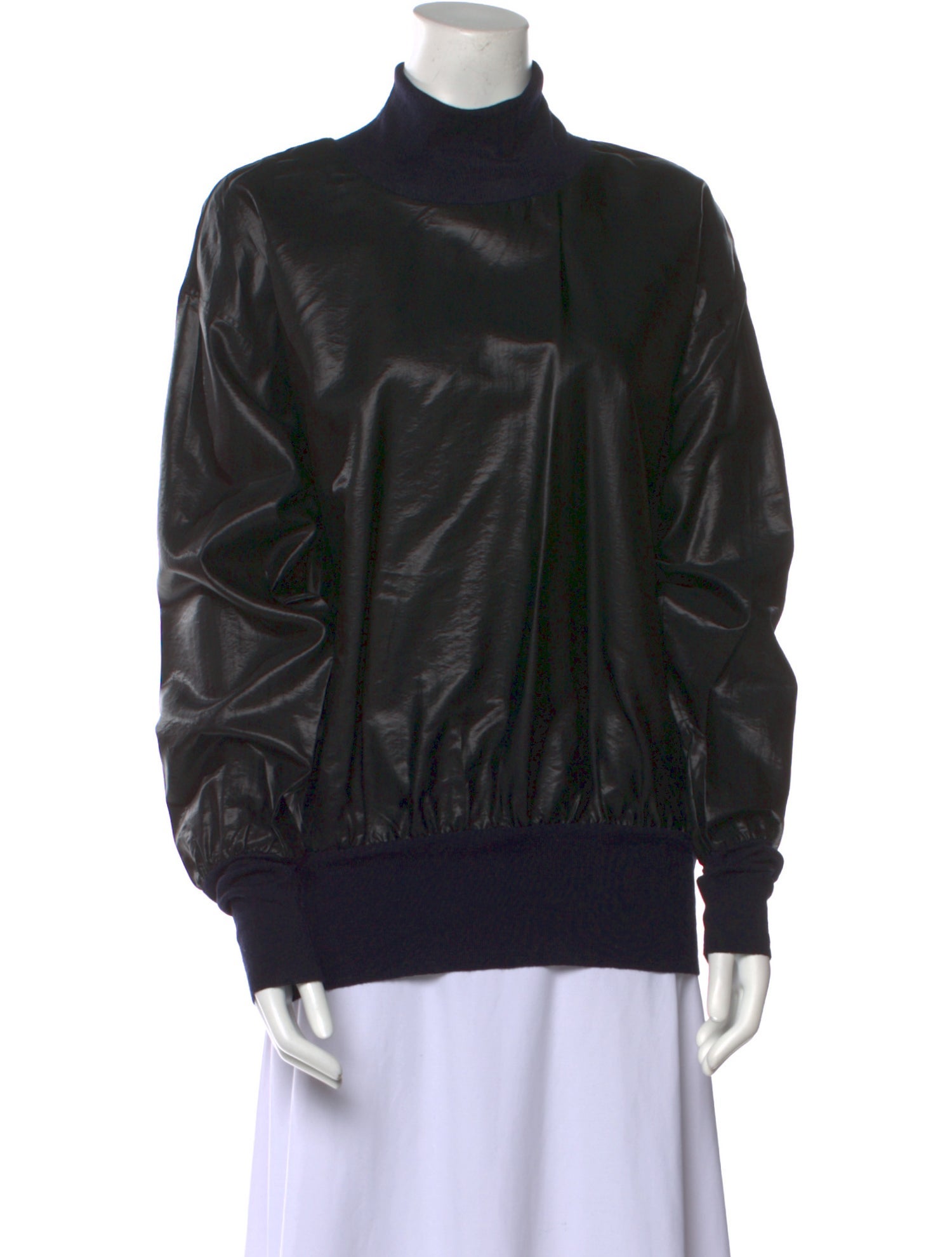 Ms Min Mock Neck Long Sleeve Sweatshirt