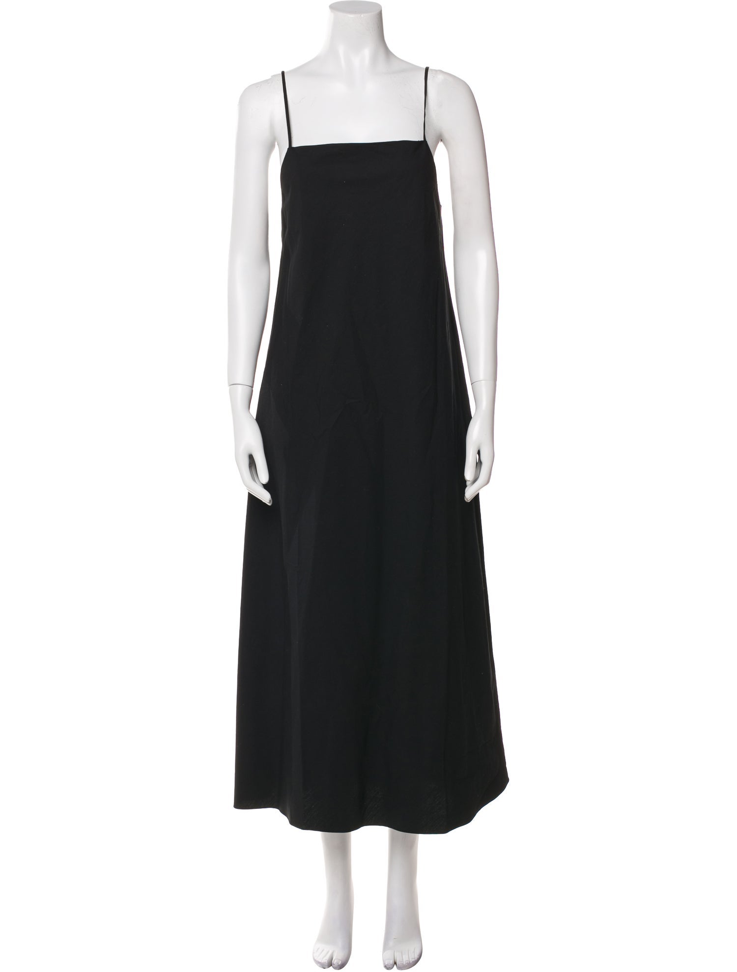 Maison Essentiele Square Neckline Midi Length Dress