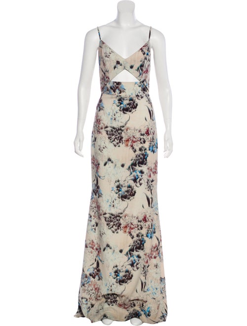 Michelle Mason Printed Maxi Dress