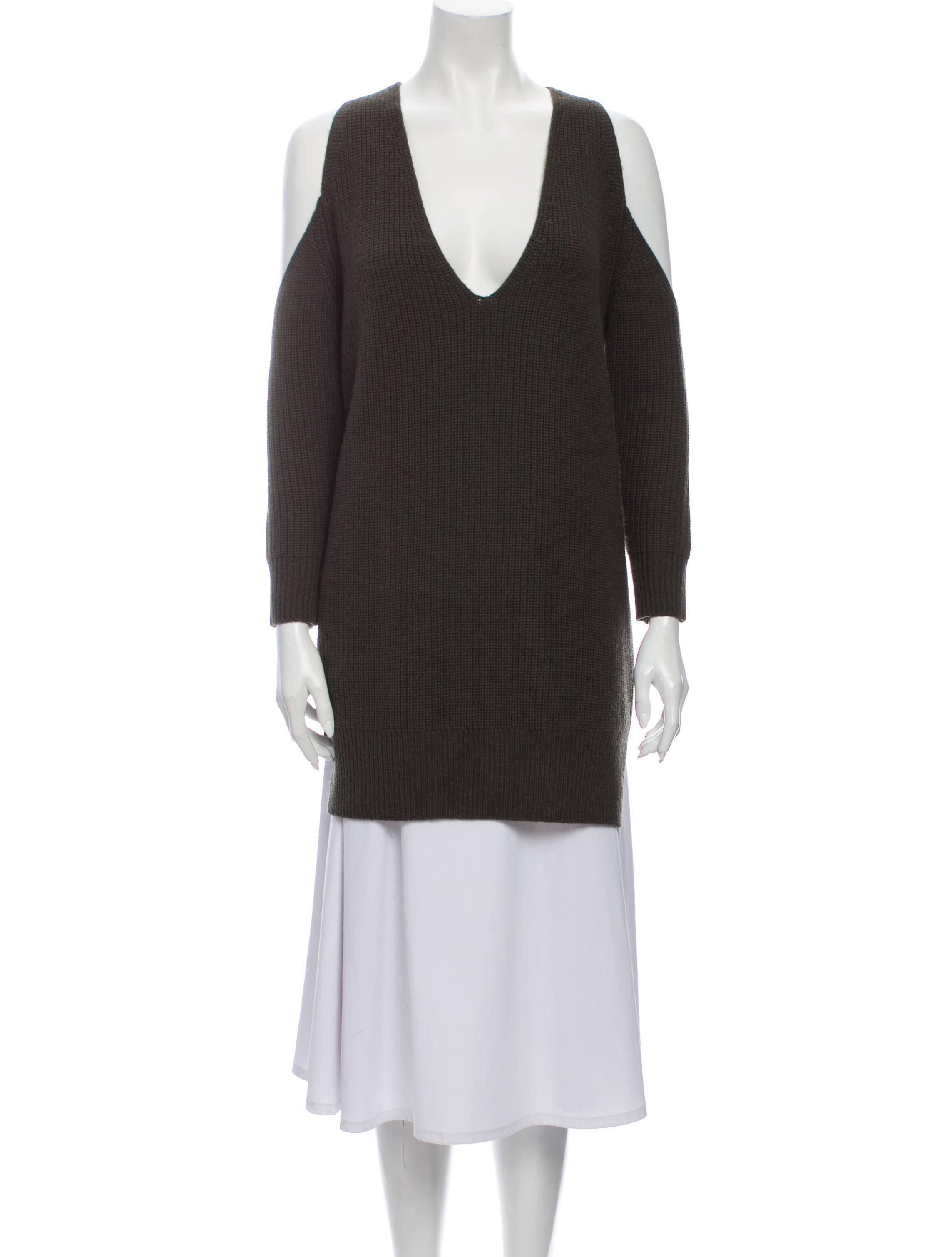 Michelle Mason Wool Colorblock Pattern Sweater