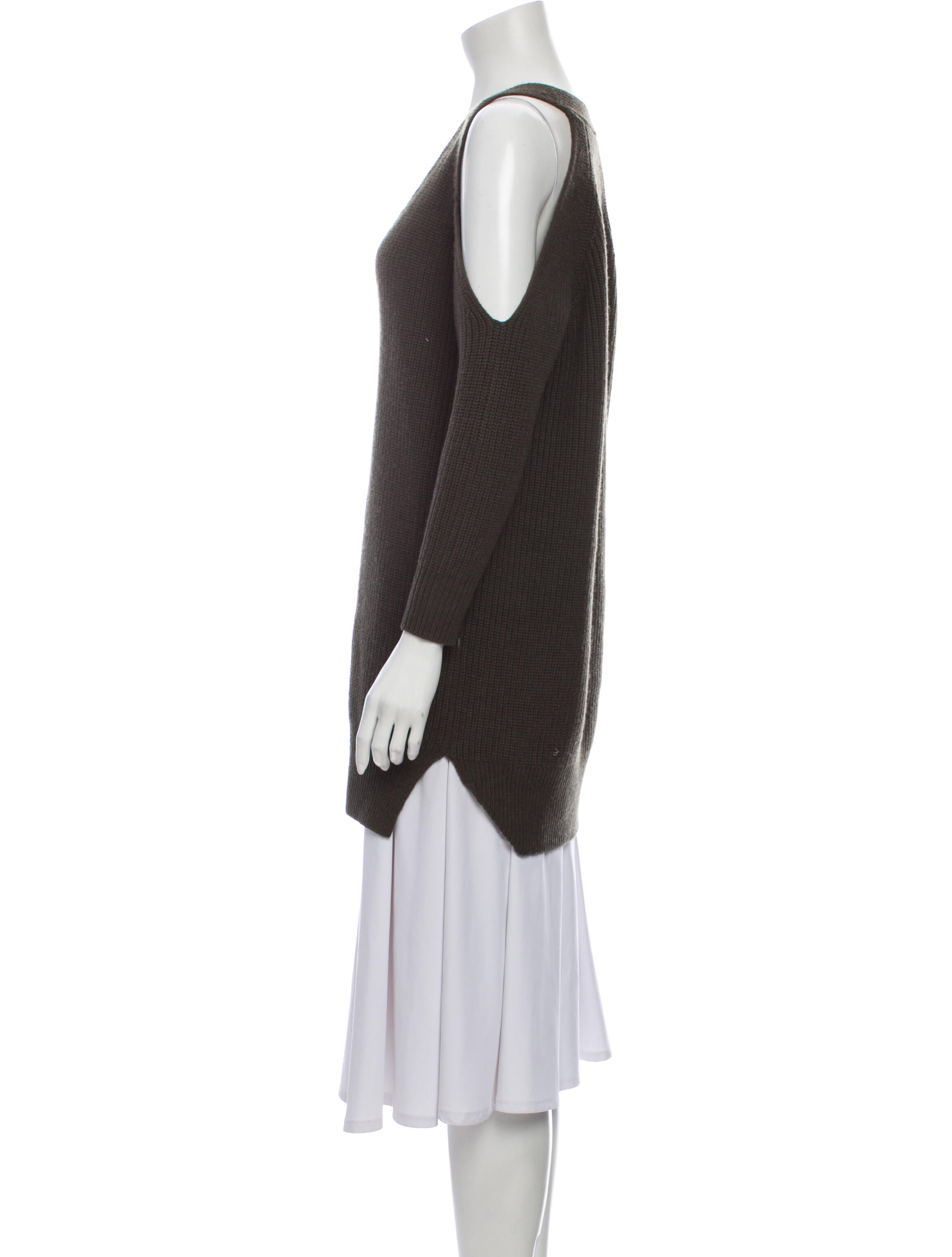 Michelle Mason Wool Colorblock Pattern Sweater