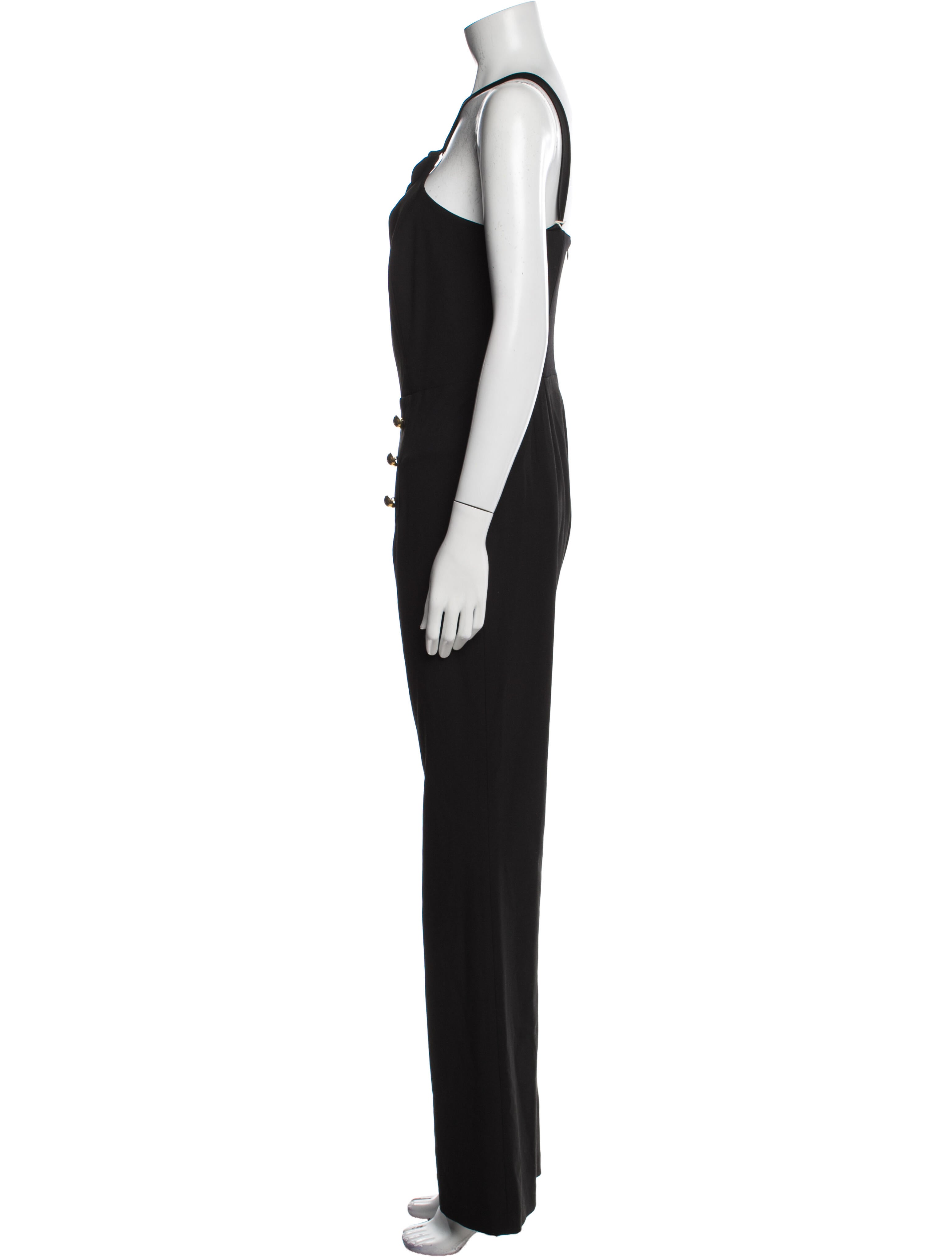 Michelle Mason Plunge Neckline Jumpsuit