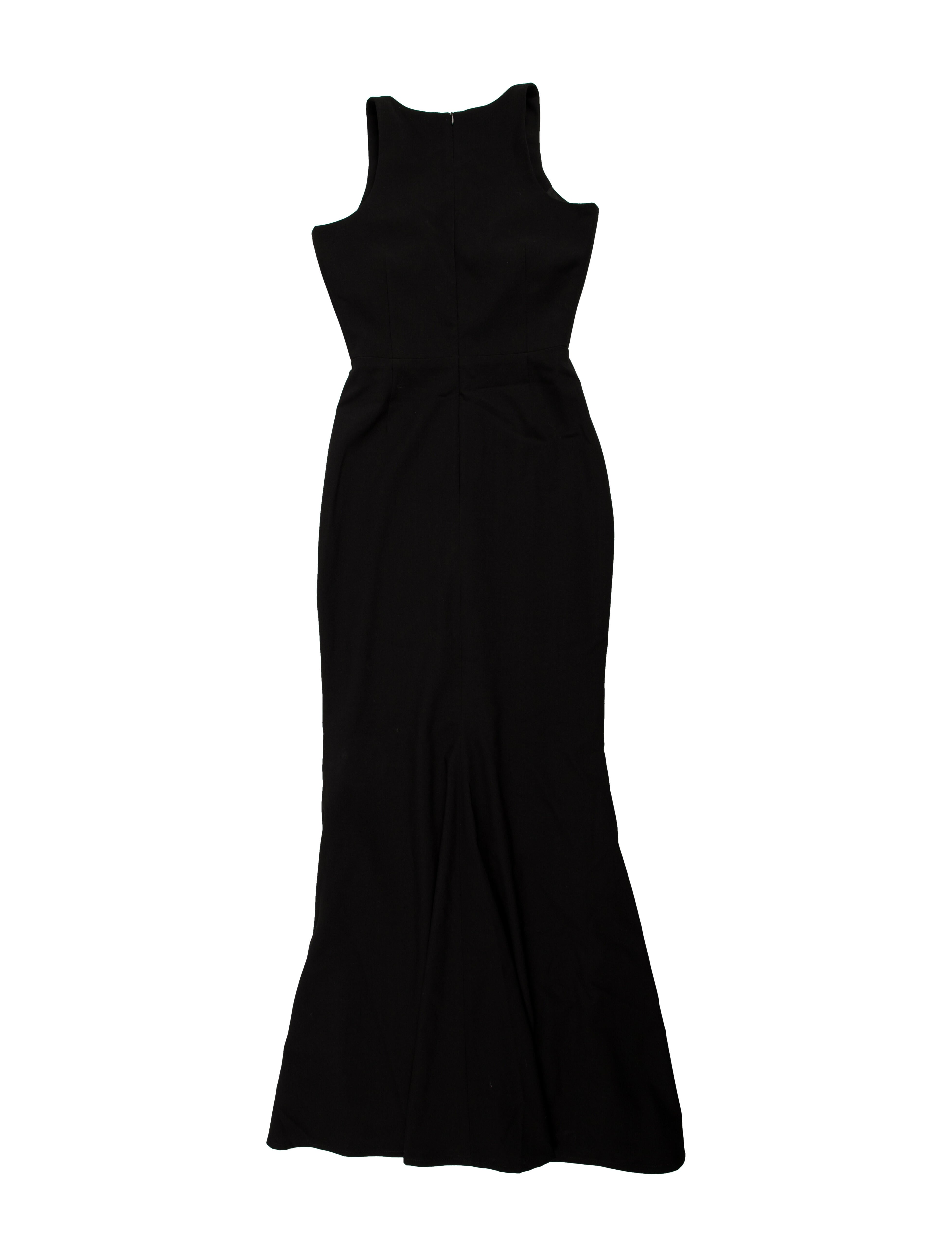 Michelle Mason V-Neck Long Dress