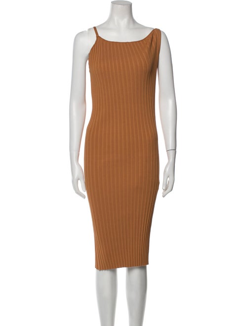 Michelle Mason Asymmetrical Midi Length Dress
