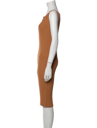 Michelle Mason Asymmetrical Midi Length Dress