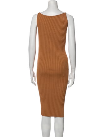 Michelle Mason Asymmetrical Midi Length Dress