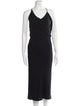 Michelle Mason Cowl Neck Long Dress