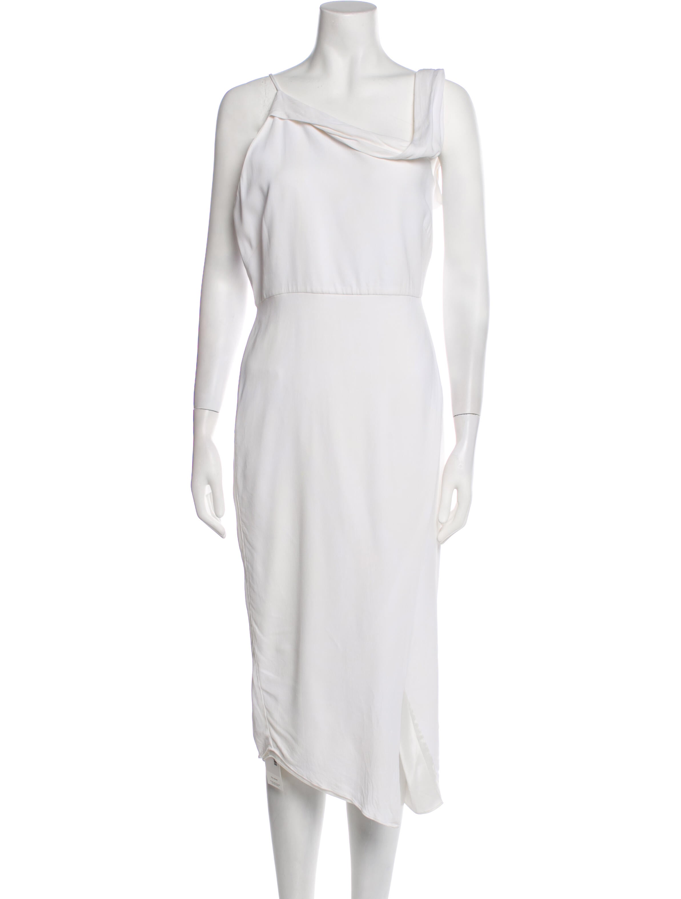 Michelle Mason Cowl Neck Long Dress