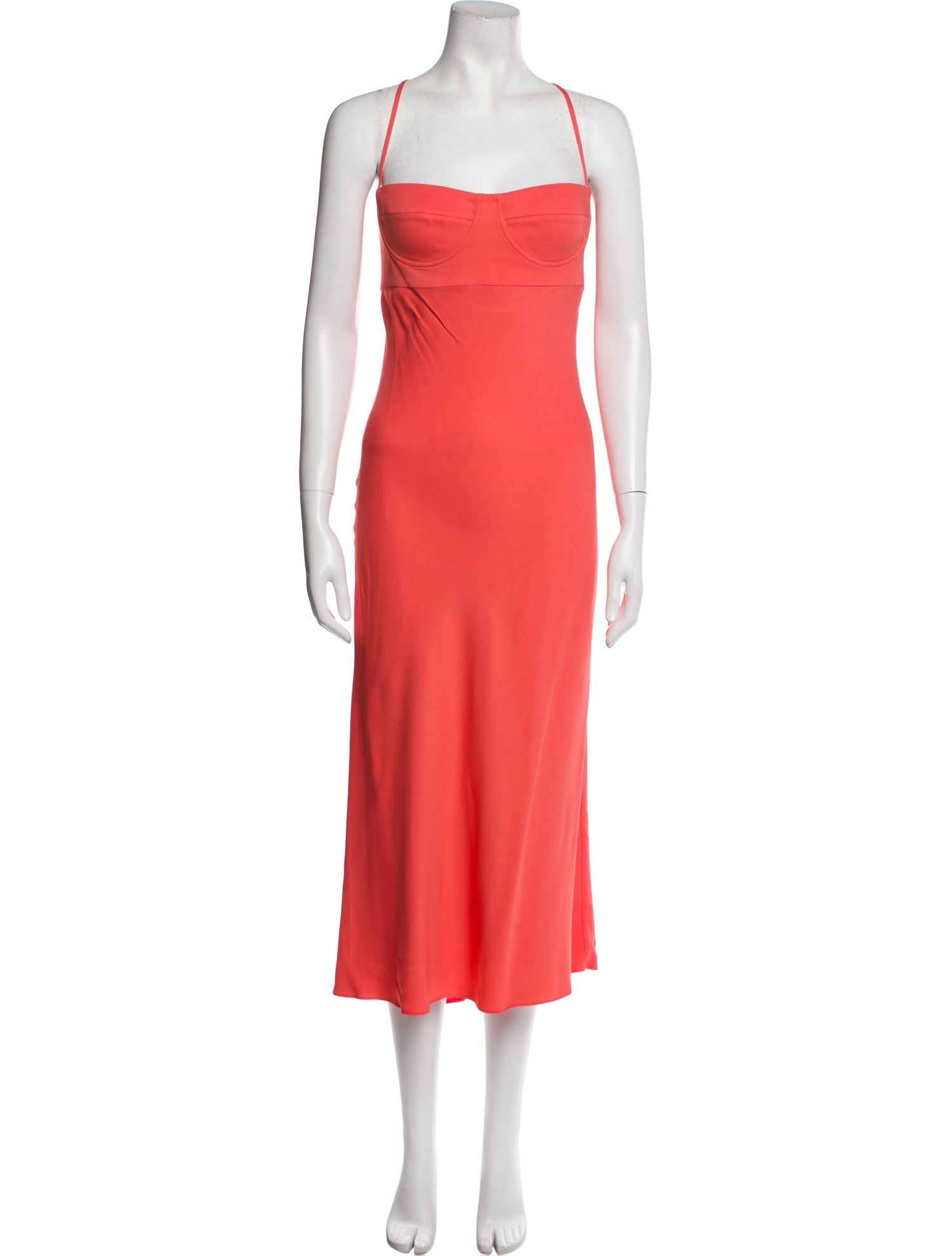 Michelle Mason Square Neckline Long Dress