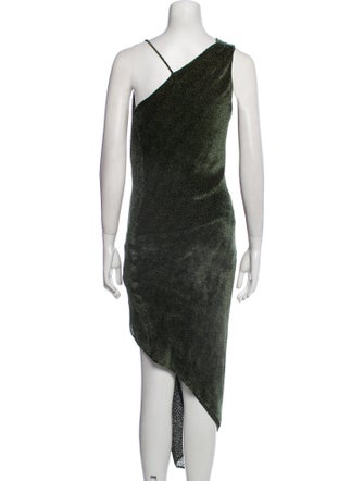 Michelle Mason Printed Long Dress