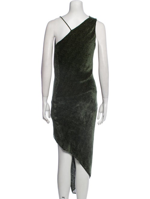 Michelle Mason Printed Long Dress