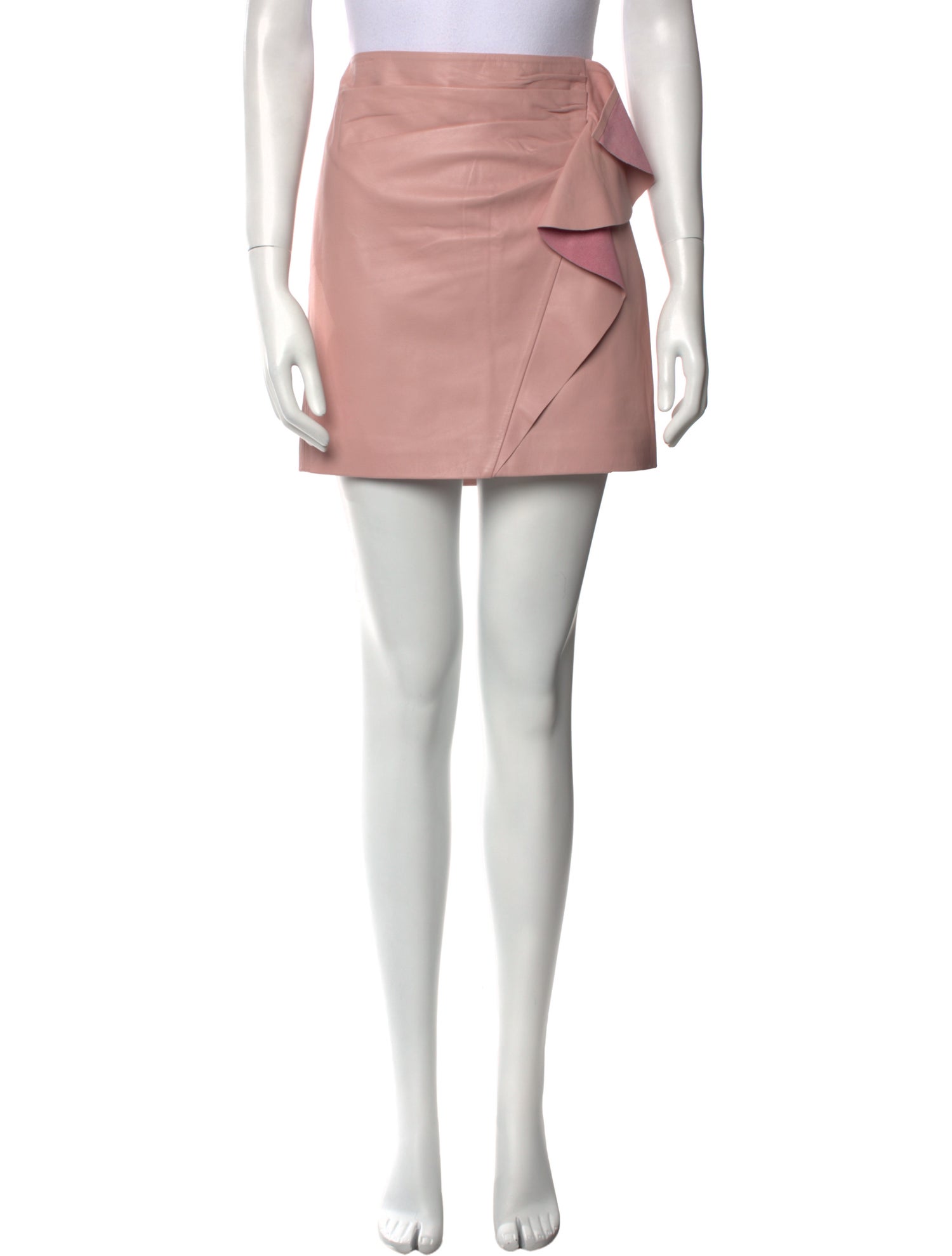 Michelle Mason Lambskin Mini Skirt w/ Tags