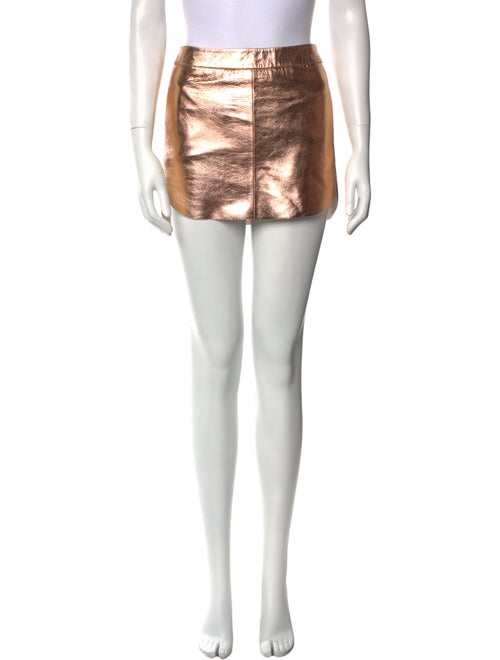 Michelle Mason Lambskin Mini Skirt