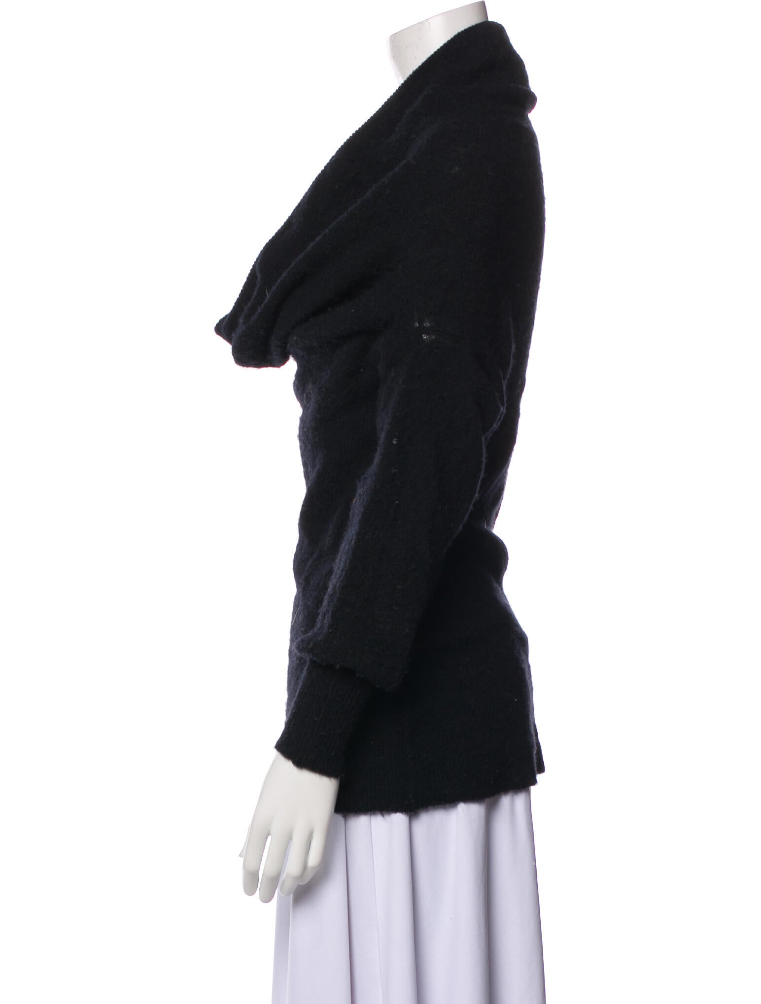 Michelle Mason Nylon Cowl Neck Sweater