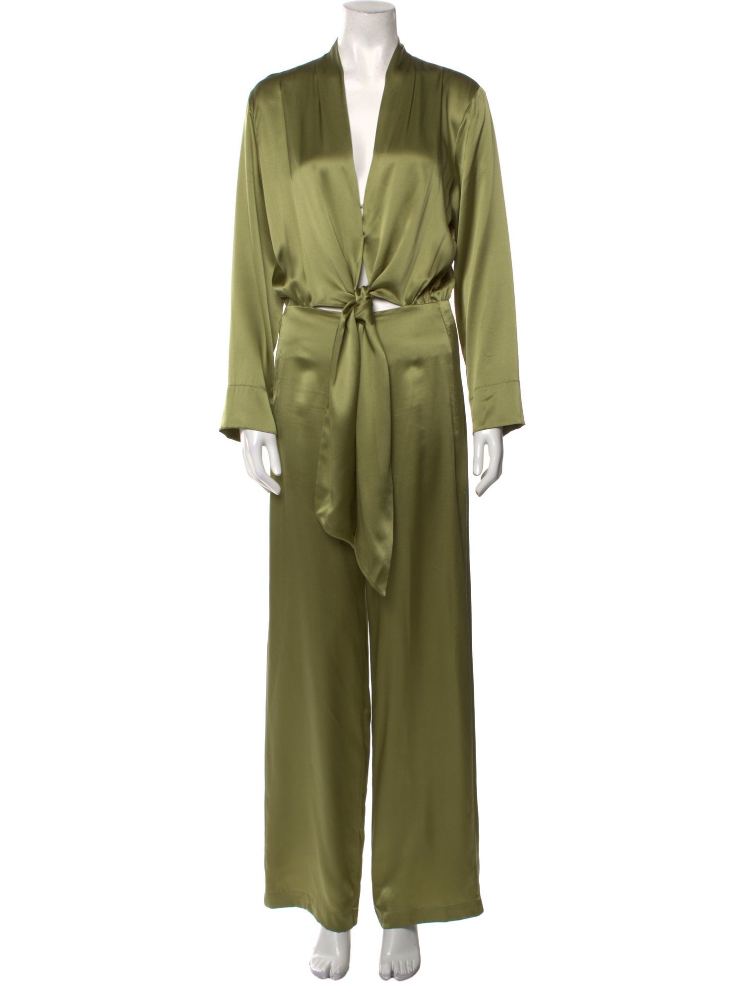 Michelle Mason Plunge Neckline Jumpsuit