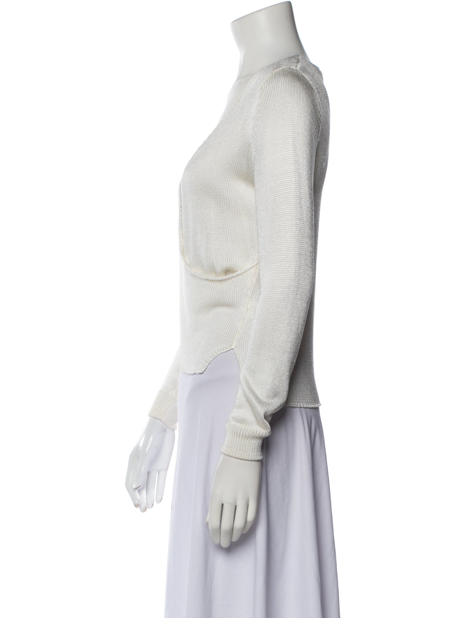 Michelle Mason Plunge Neckline Sweater