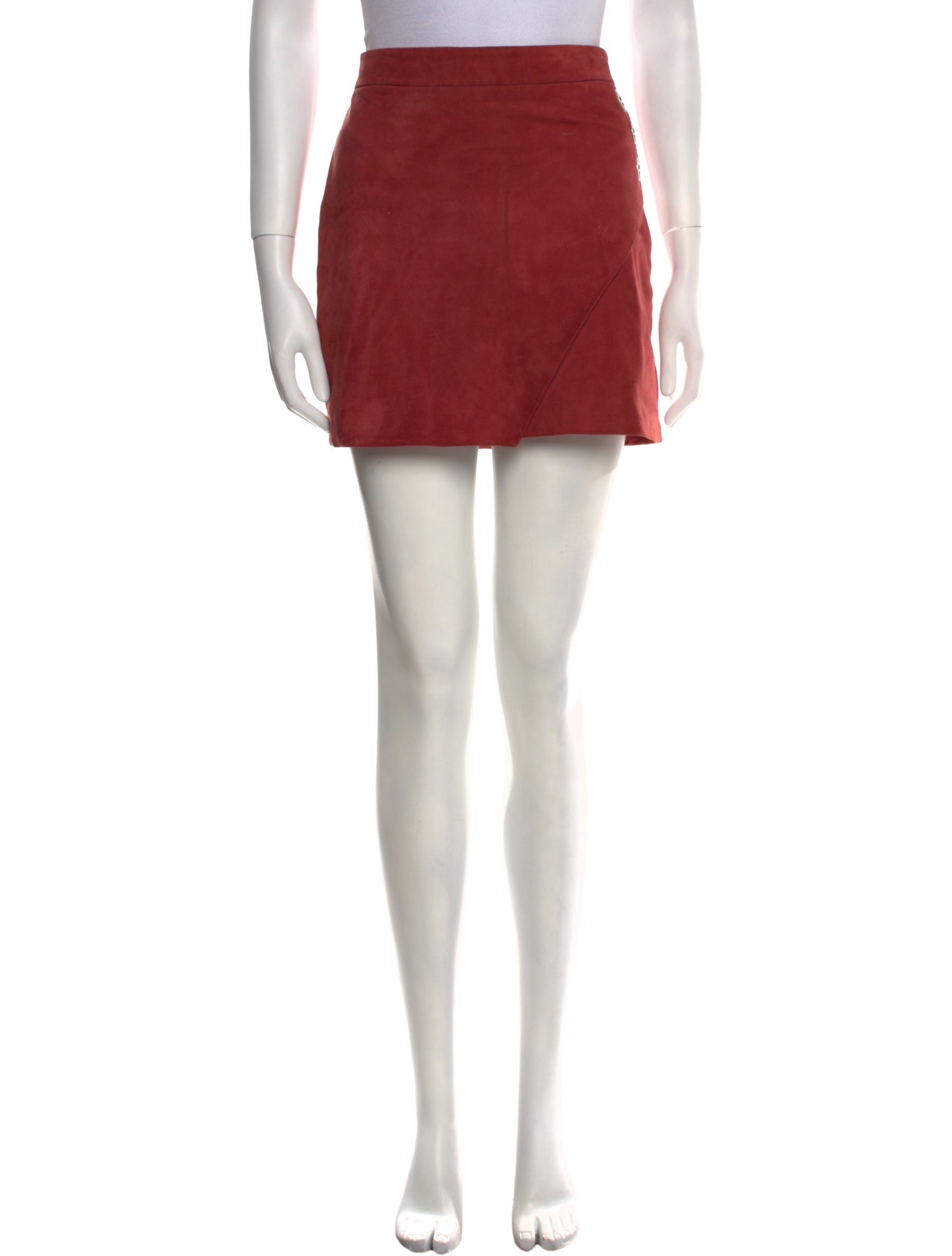 Michelle Mason Lambskin Mini Skirt