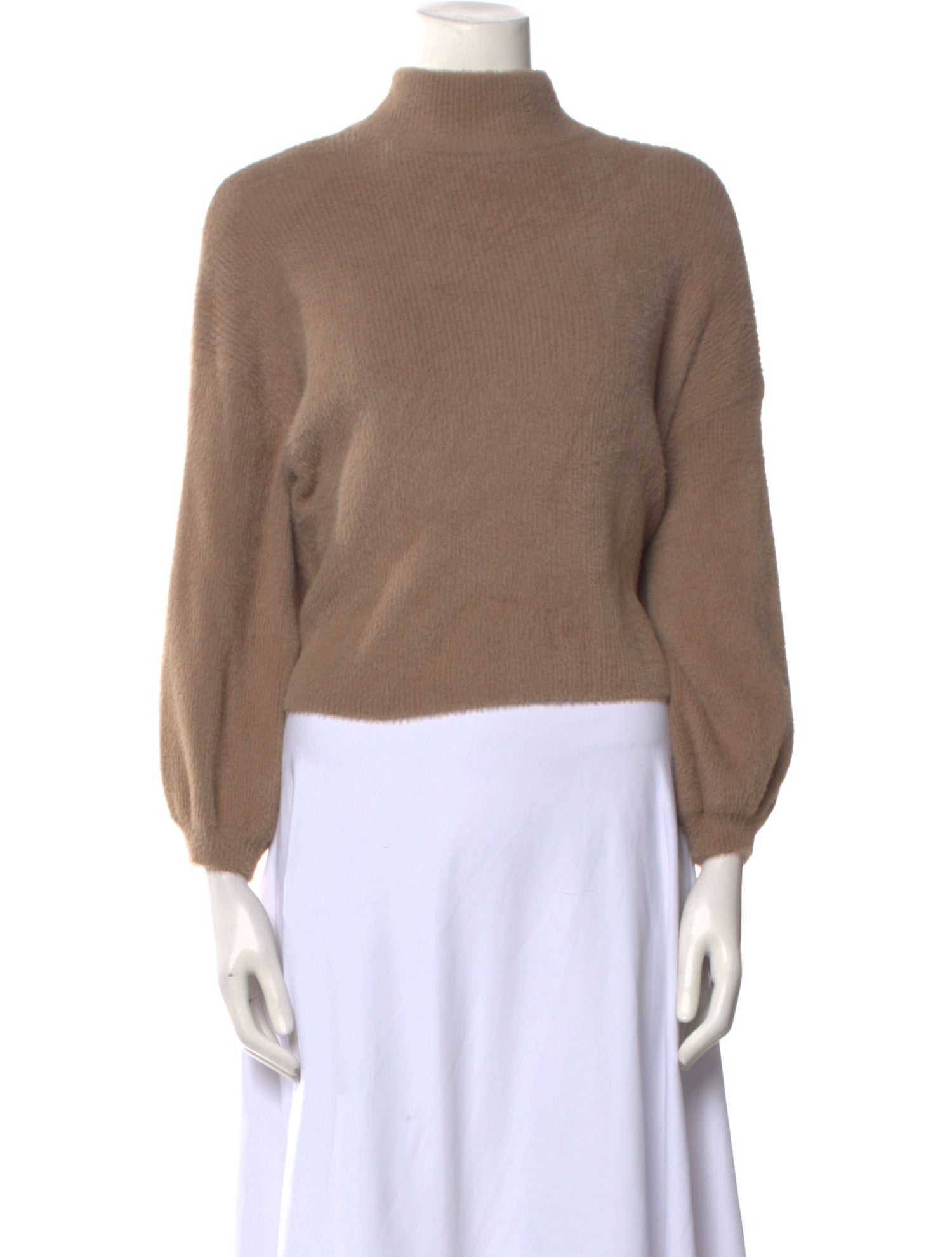 Michelle Mason Nylon Mock Neck Sweater
