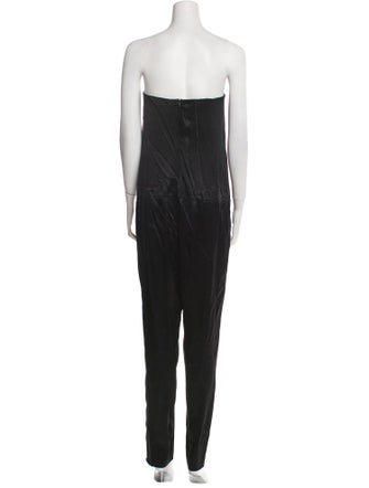 Michelle Mason Silk Strapless Jumpsuit