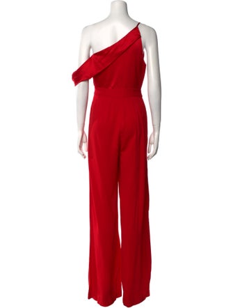 Michelle Mason Silk Asymmetrical Jumpsuit