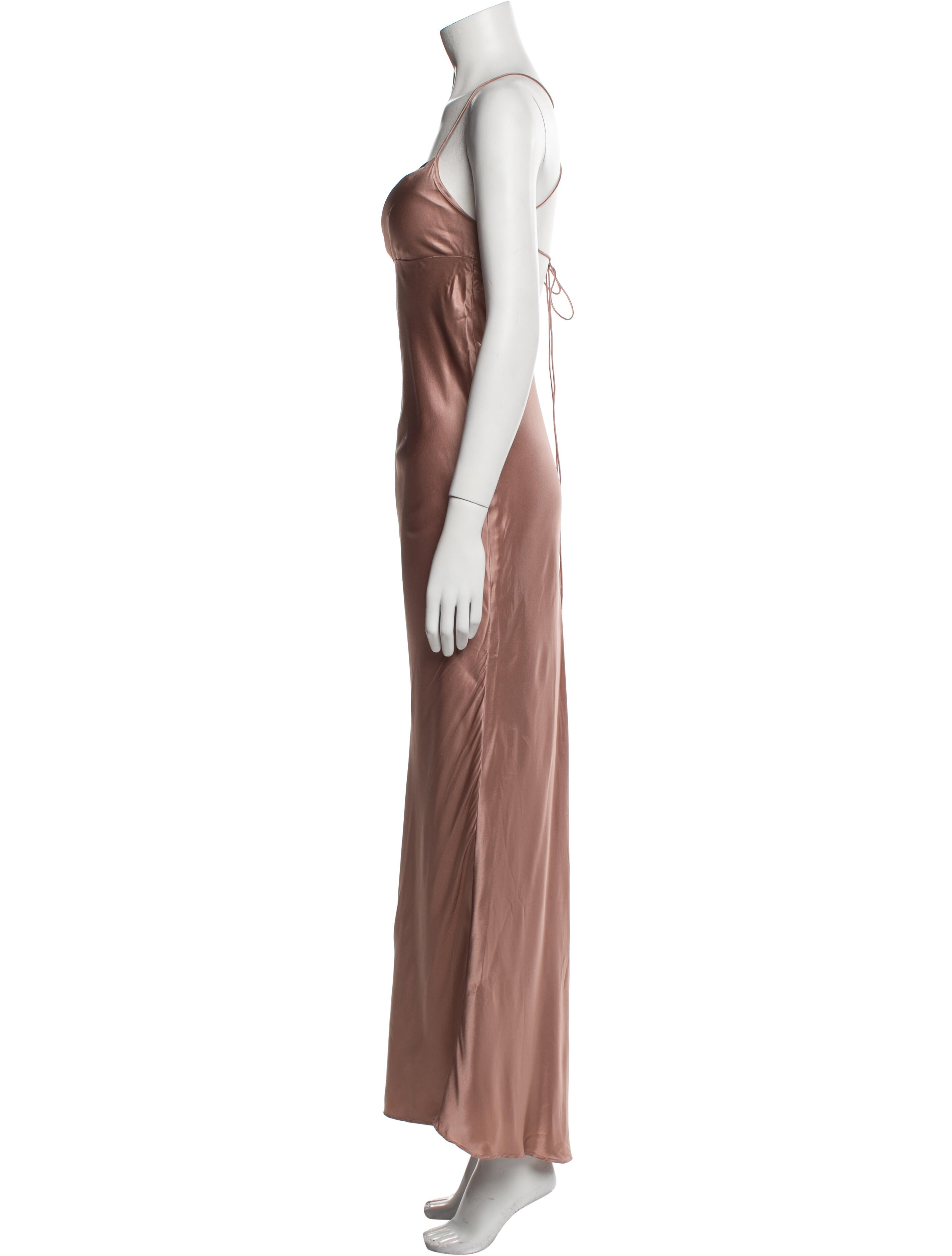 Michelle Mason Silk Long Dress