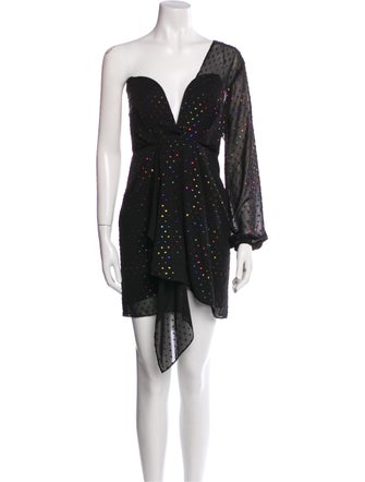 Michelle Mason Printed Mini Dress