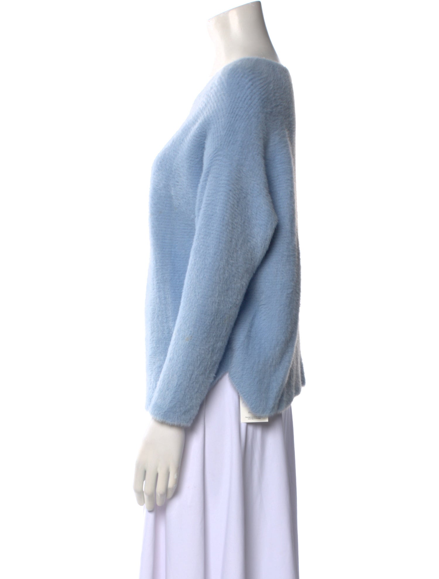 Michelle Mason Nylon Scoop Neck Sweater