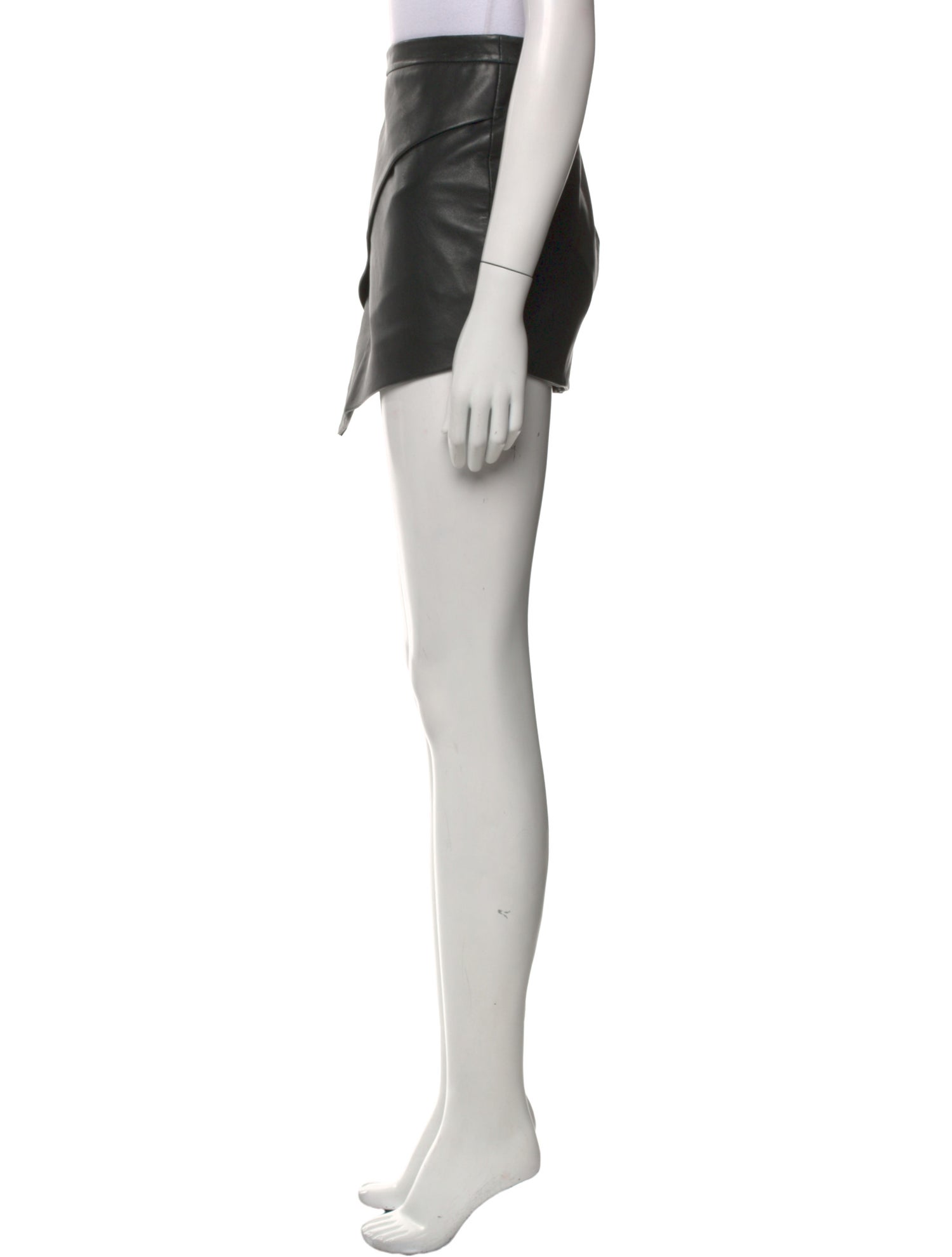 Michelle Mason Lambskin Mini Skirt