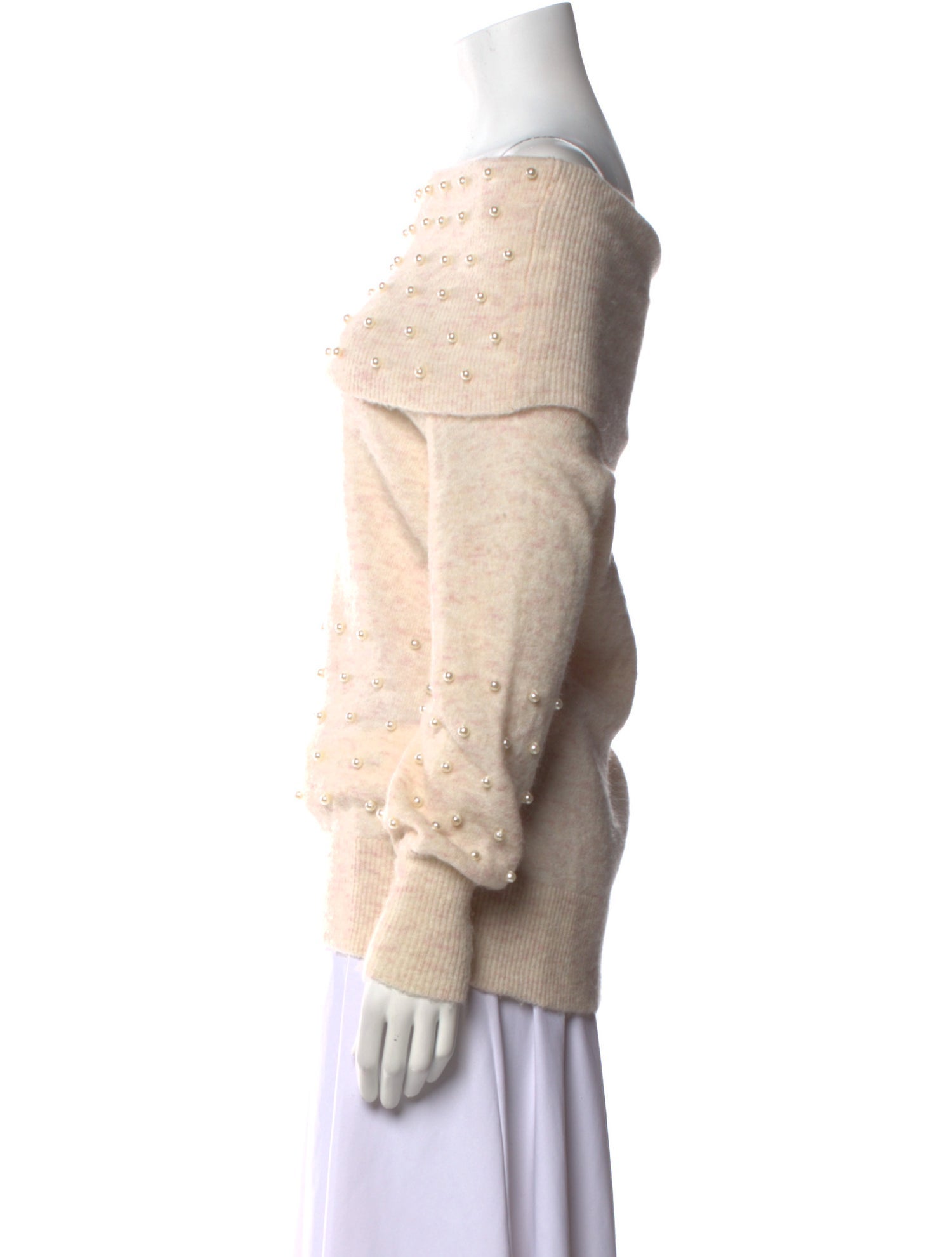 Michelle Mason Nylon Patterned Sweater