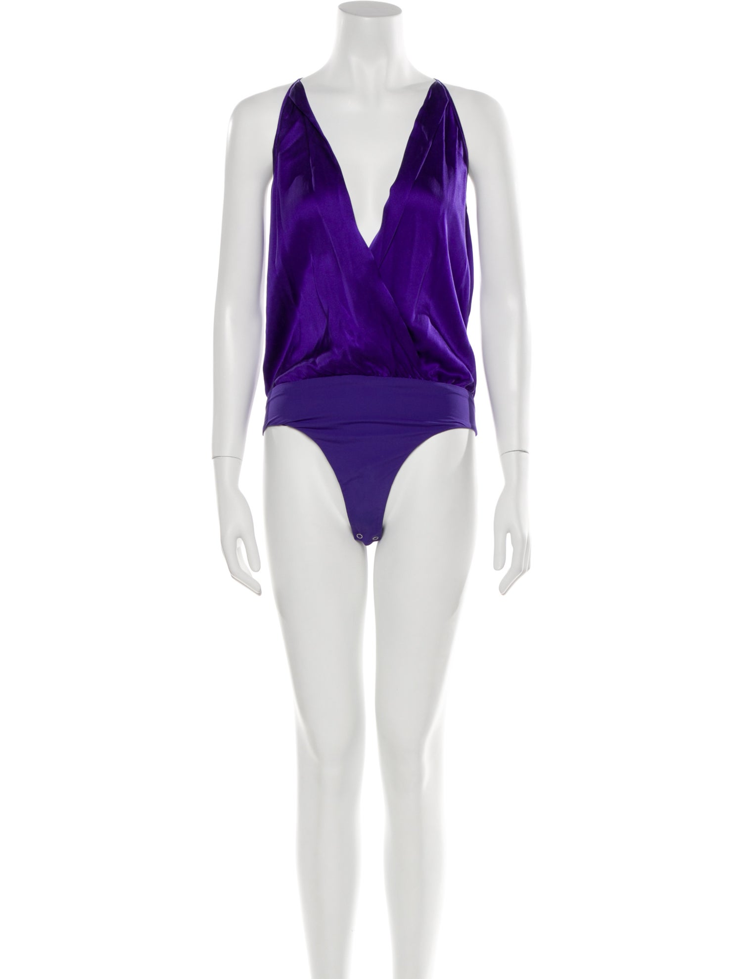 Michelle Mason Silk V-Neck Romper