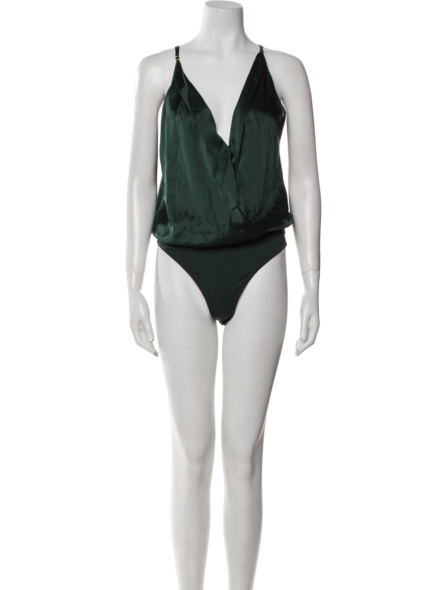 Michelle Mason Silk V-Neck Bodysuit