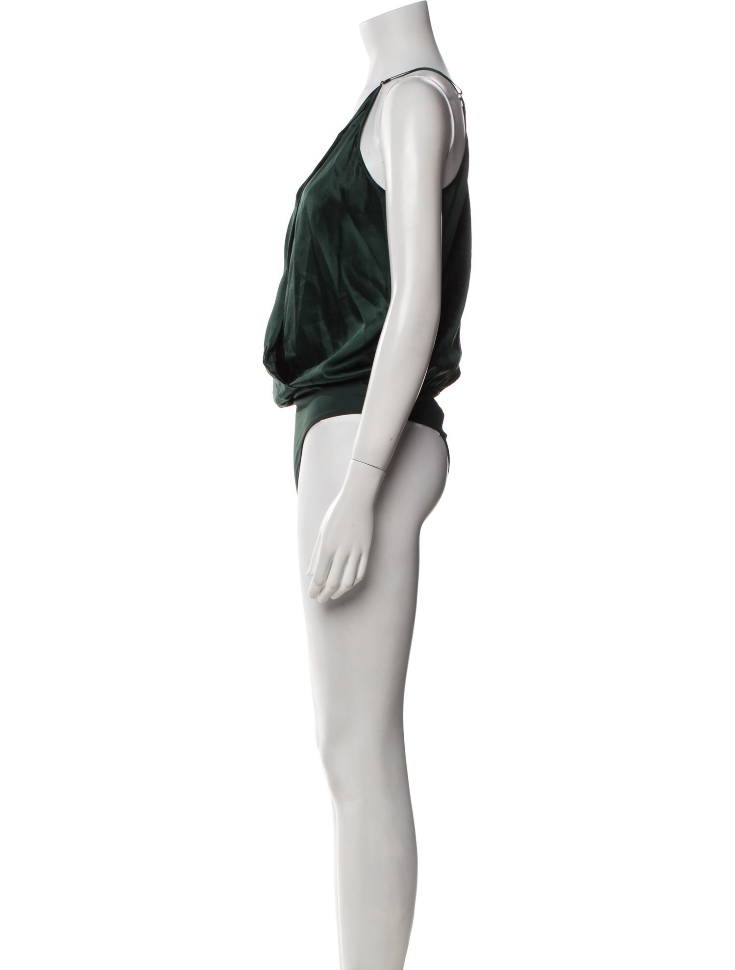 Michelle Mason Silk V-Neck Bodysuit