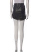 Michelle Mason Leather Mini Skirt
