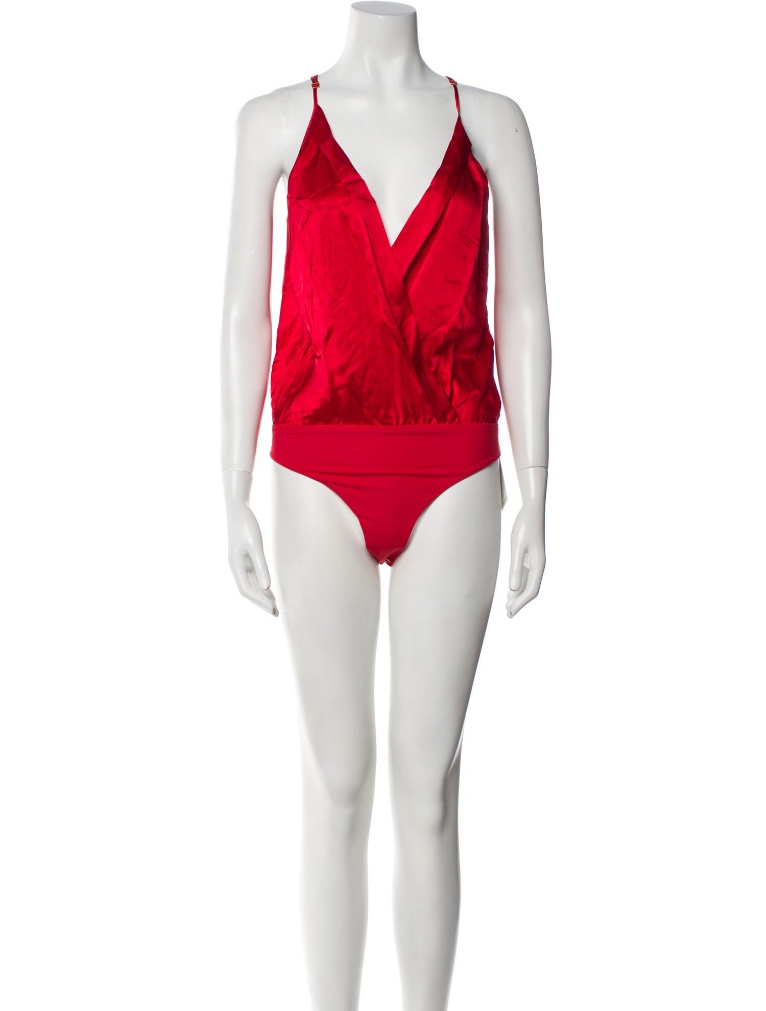 Michelle Mason Silk V-Neck Bodysuit w/ Tags