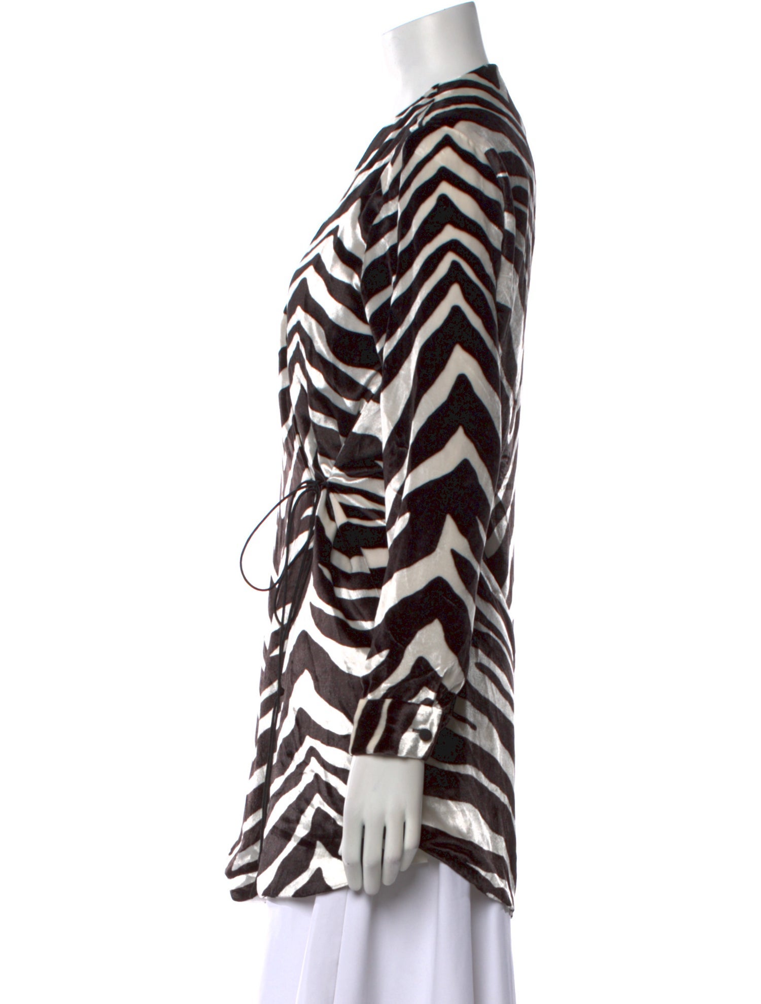 Michelle Mason Animal Print V-Neck Tunic