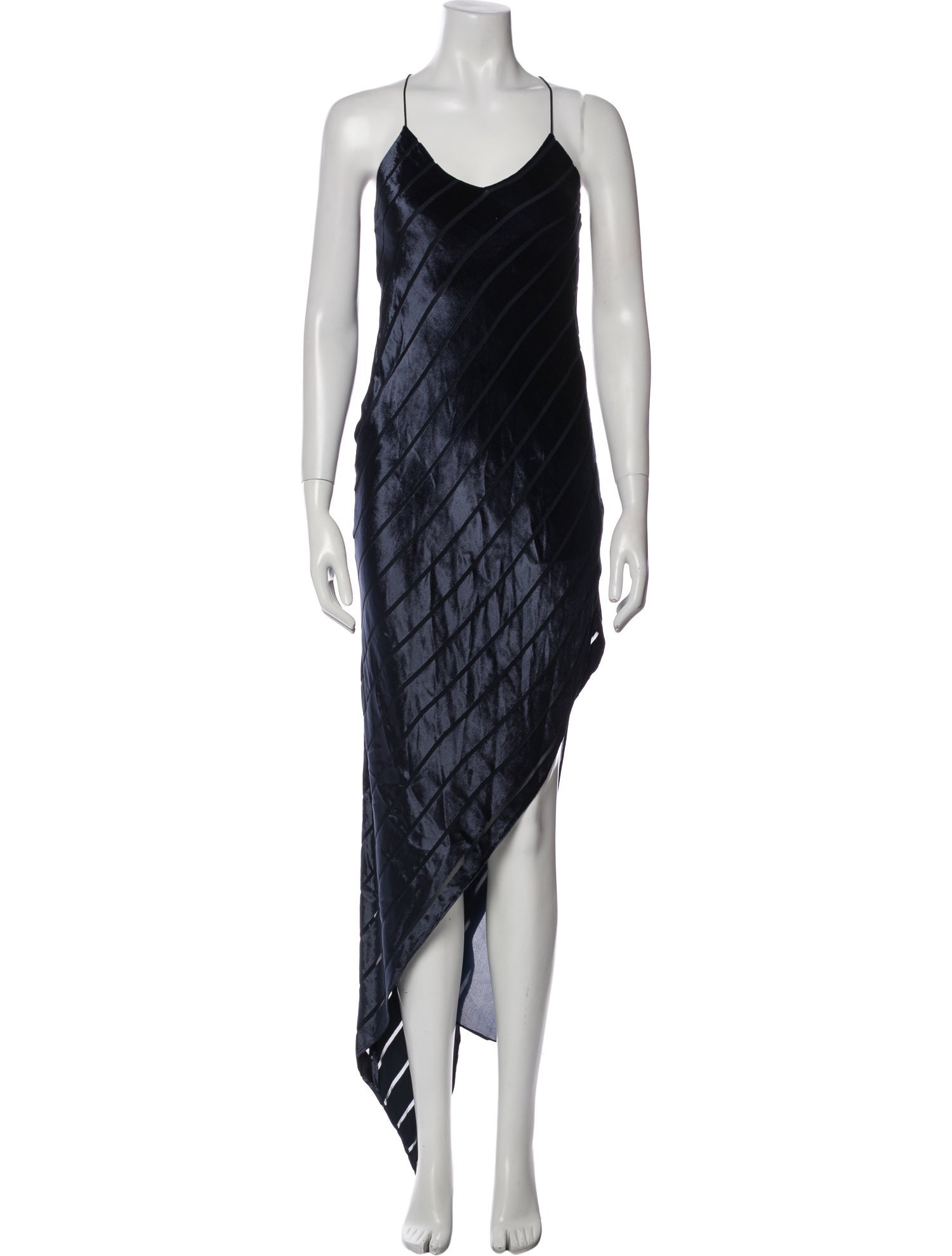 Michelle Mason Scoop Neck Long Dress