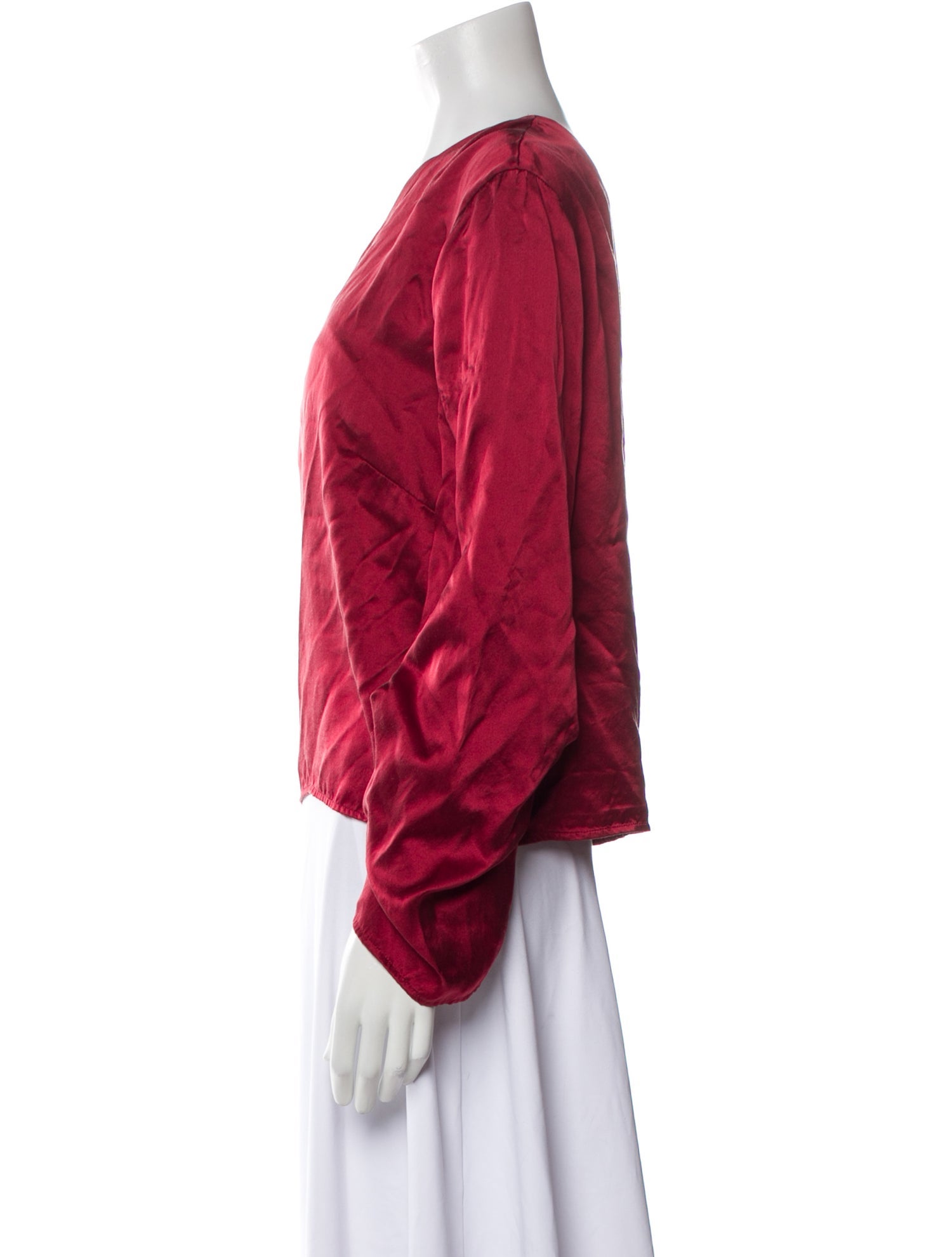 Michelle Mason Silk One-Shoulder Blouse