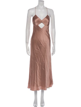 Michelle Mason Silk Midi Length Dress