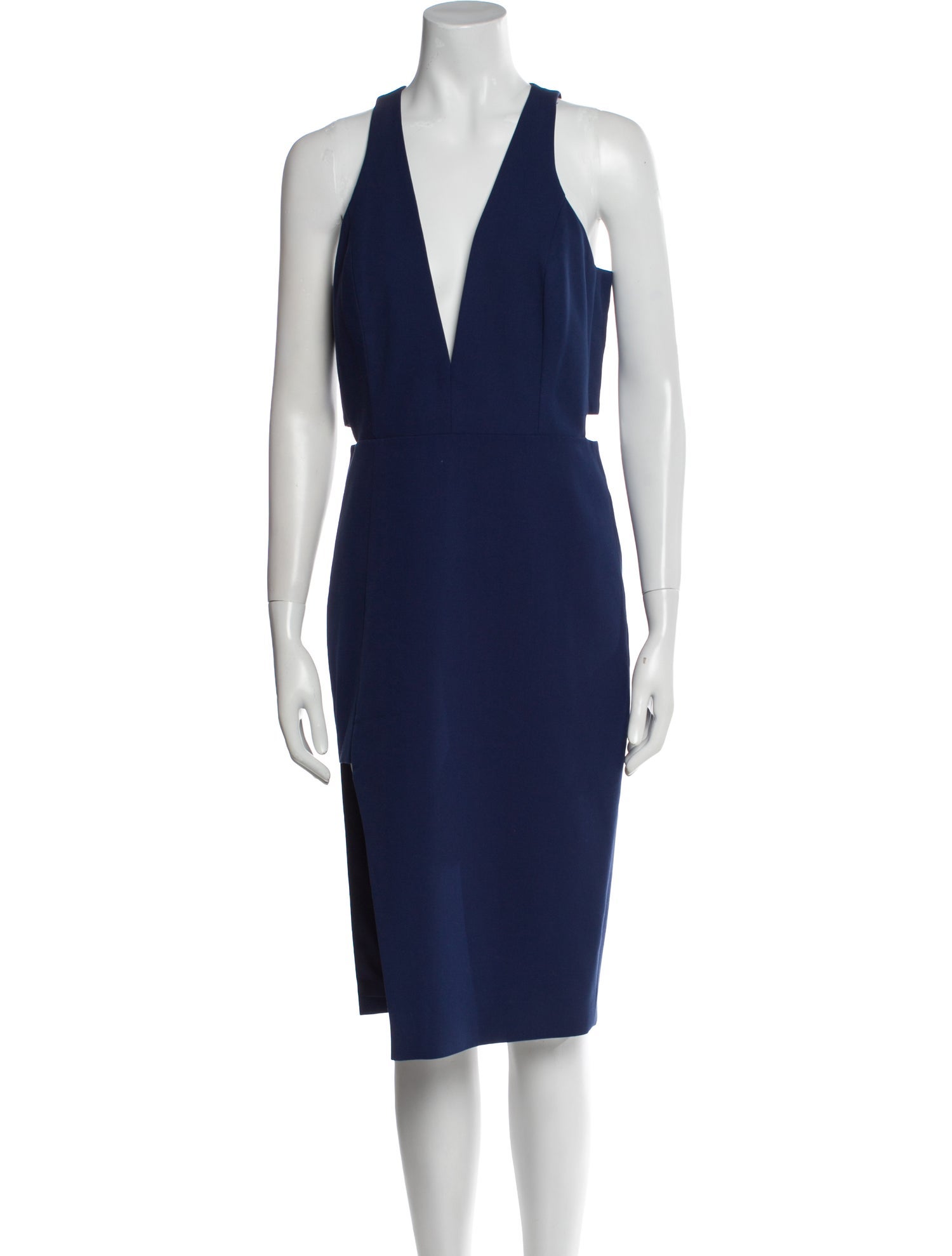 Michelle Mason V-Neck Midi Length Dress