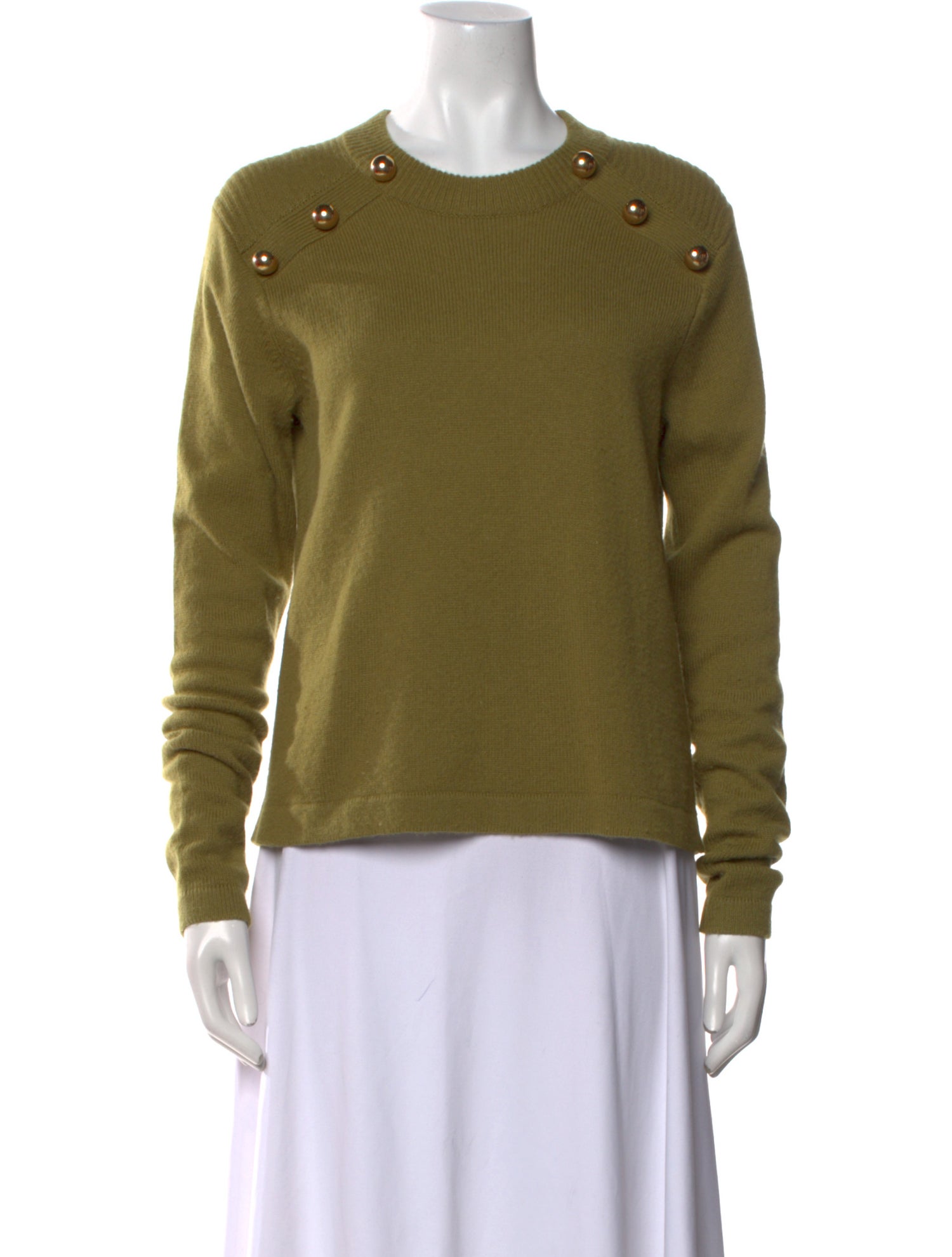 Michelle Mason Virgin Wool Crew Neck Sweater