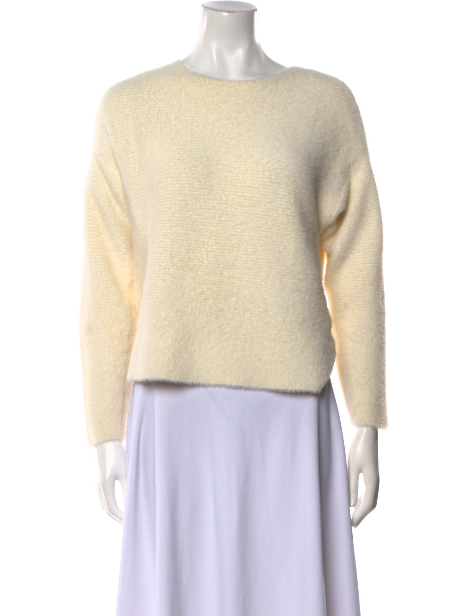 Michelle Mason Nylon Scoop Neck Sweater