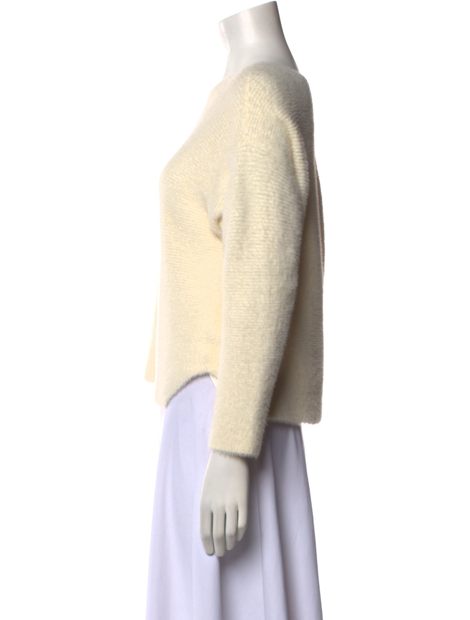 Michelle Mason Nylon Scoop Neck Sweater