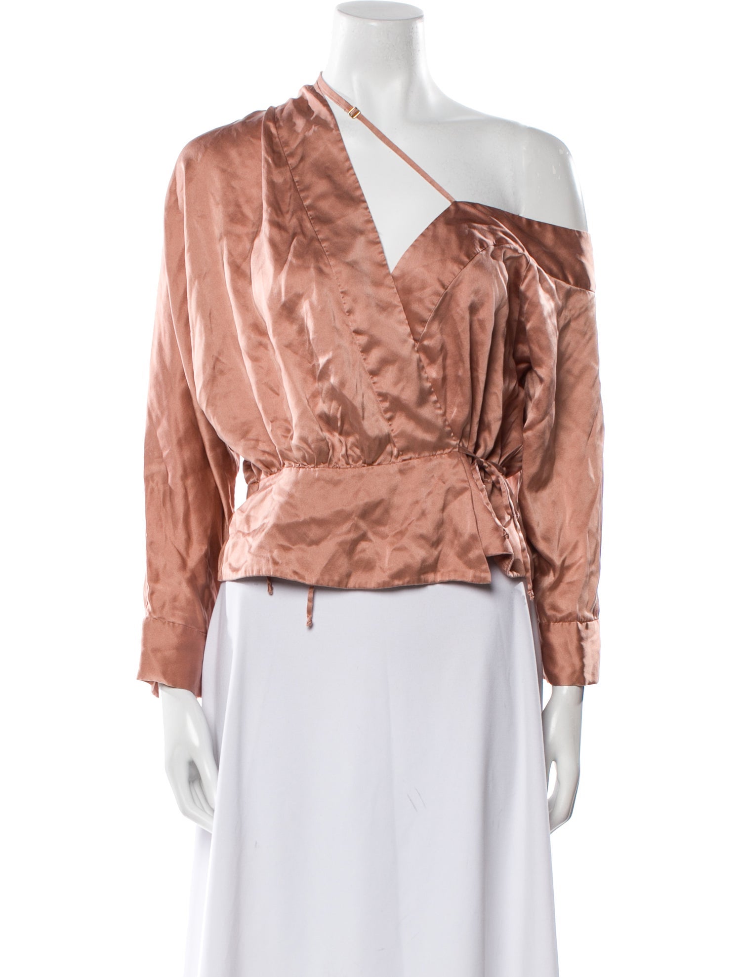 Michelle Mason Silk Asymmetrical Blouse